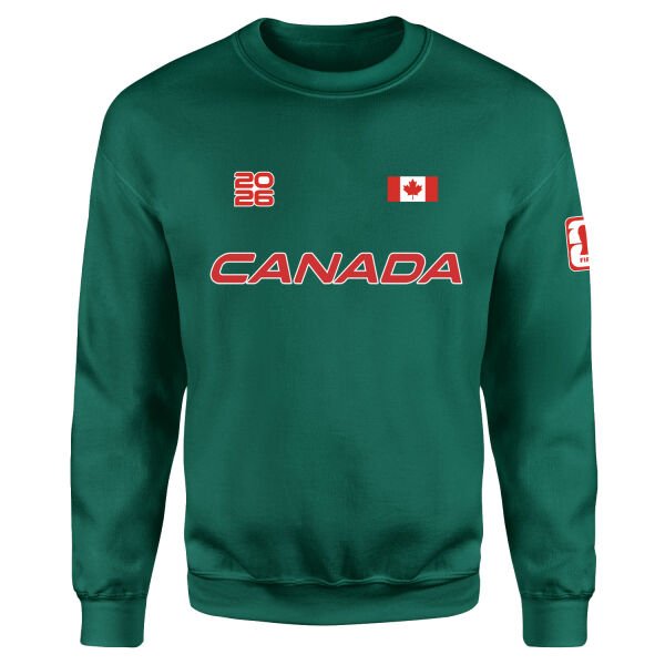 Kanada 2026 Sweatshirt L - Nefti Yeşili