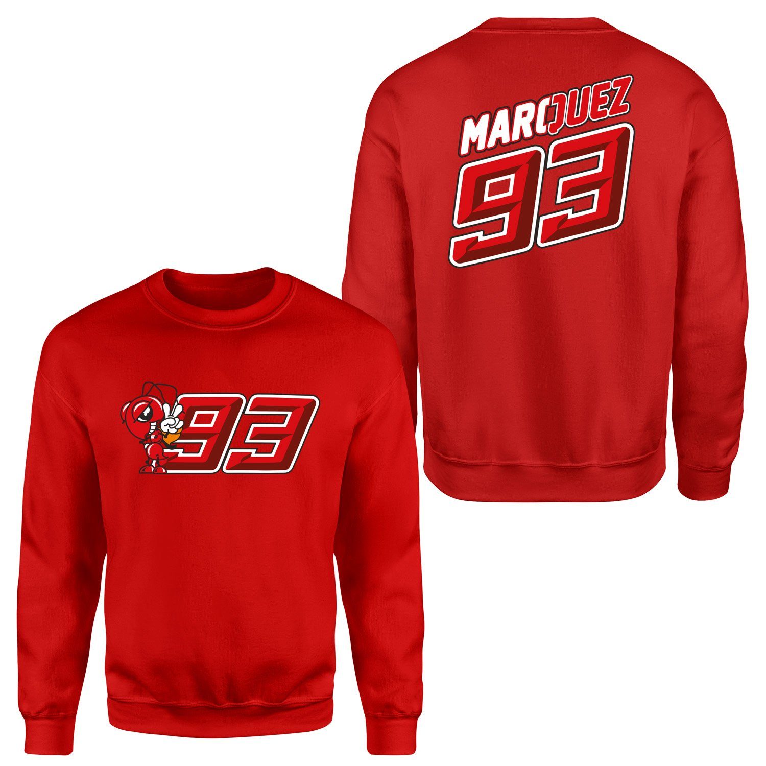 Marc Marquez 93 Sweatshirt XXL - Kırmızı