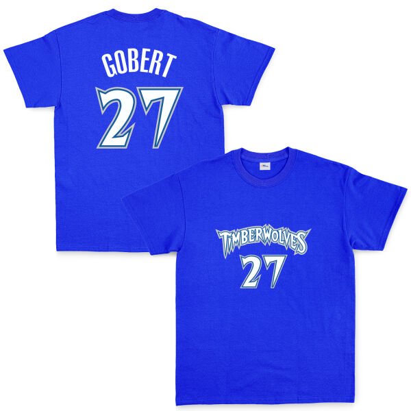 Rudy Gobert Minnesota 27 Forma Tişört S - Mavi