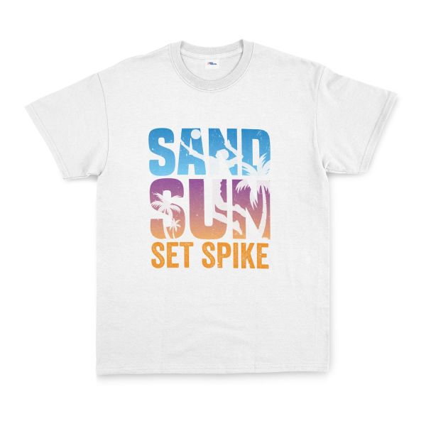 Sand Sun Set Spike Tişört XL - Beyaz