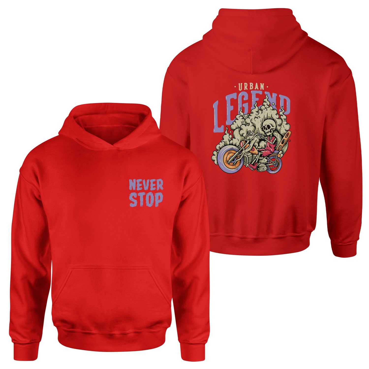 Urban Legend Hoodie L - Kırmızı