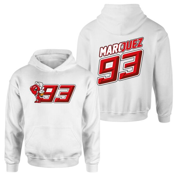 Marc Marquez 93 Hoodie XXL - Beyaz