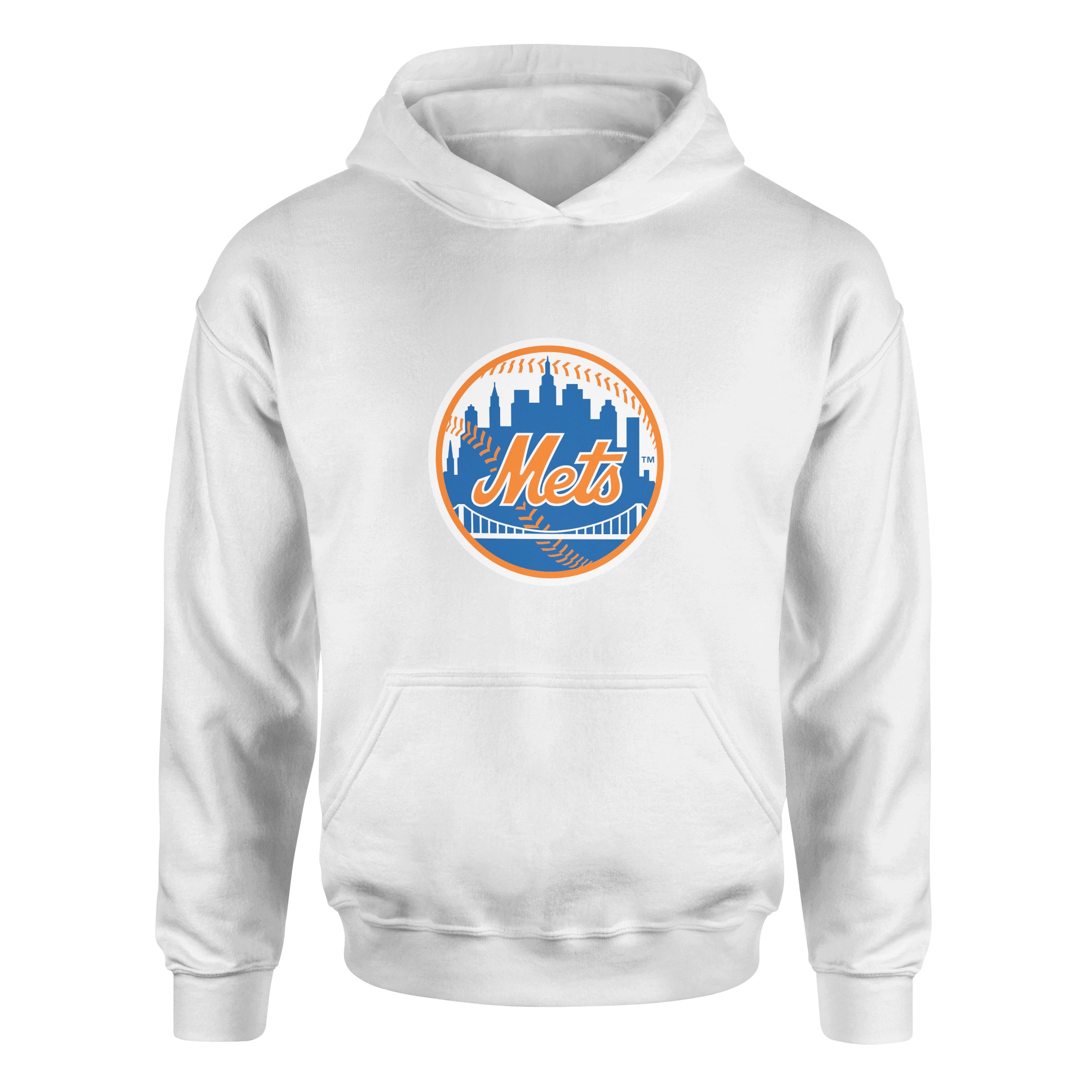 New York METS Baseball Hoodie M - Beyaz