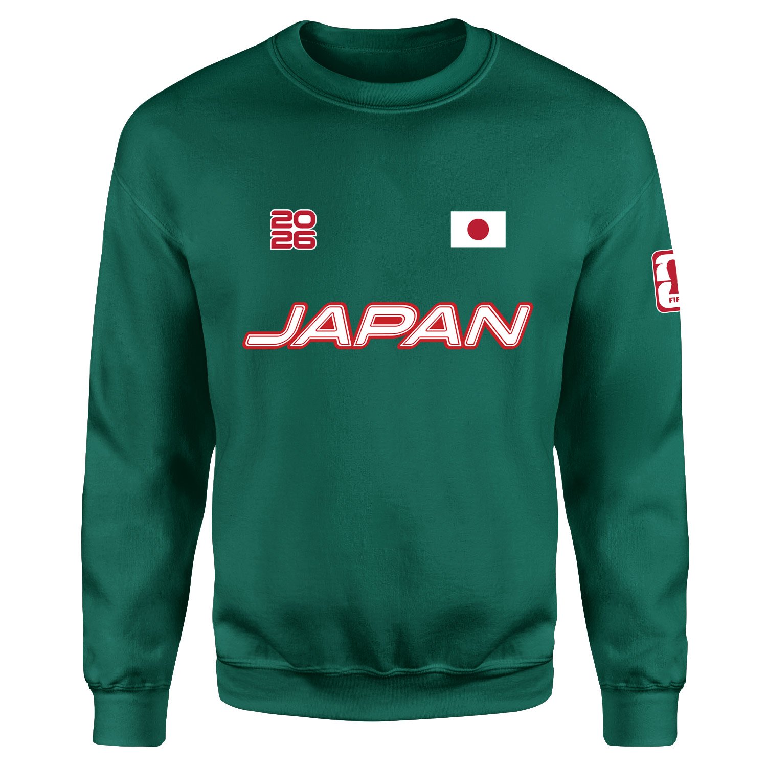 Japonya 2026 Sweatshirt XXL - Nefti Yeşili