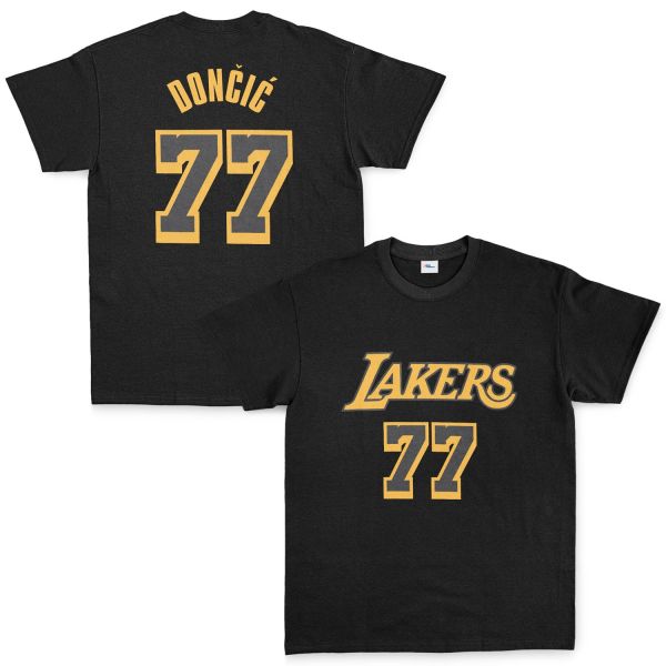 Luka Doncic 77 Lakers Black Tişört XL - Siyah