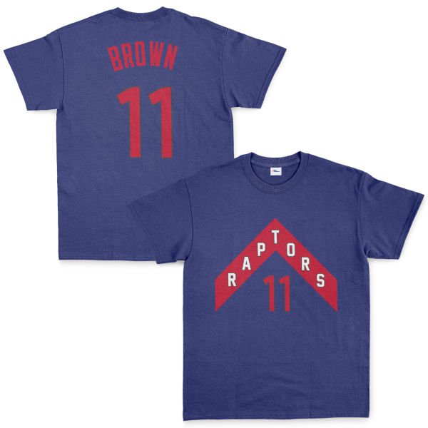 Bruce Brown 11 Raptors Jersey Tişört M - İndigo Mavisi