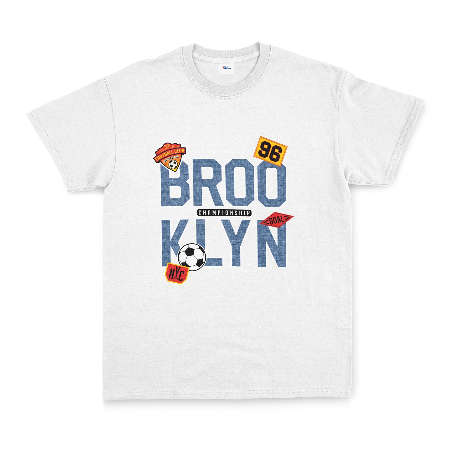 BROOKLYN 96 Championship Tişört XXL - Beyaz