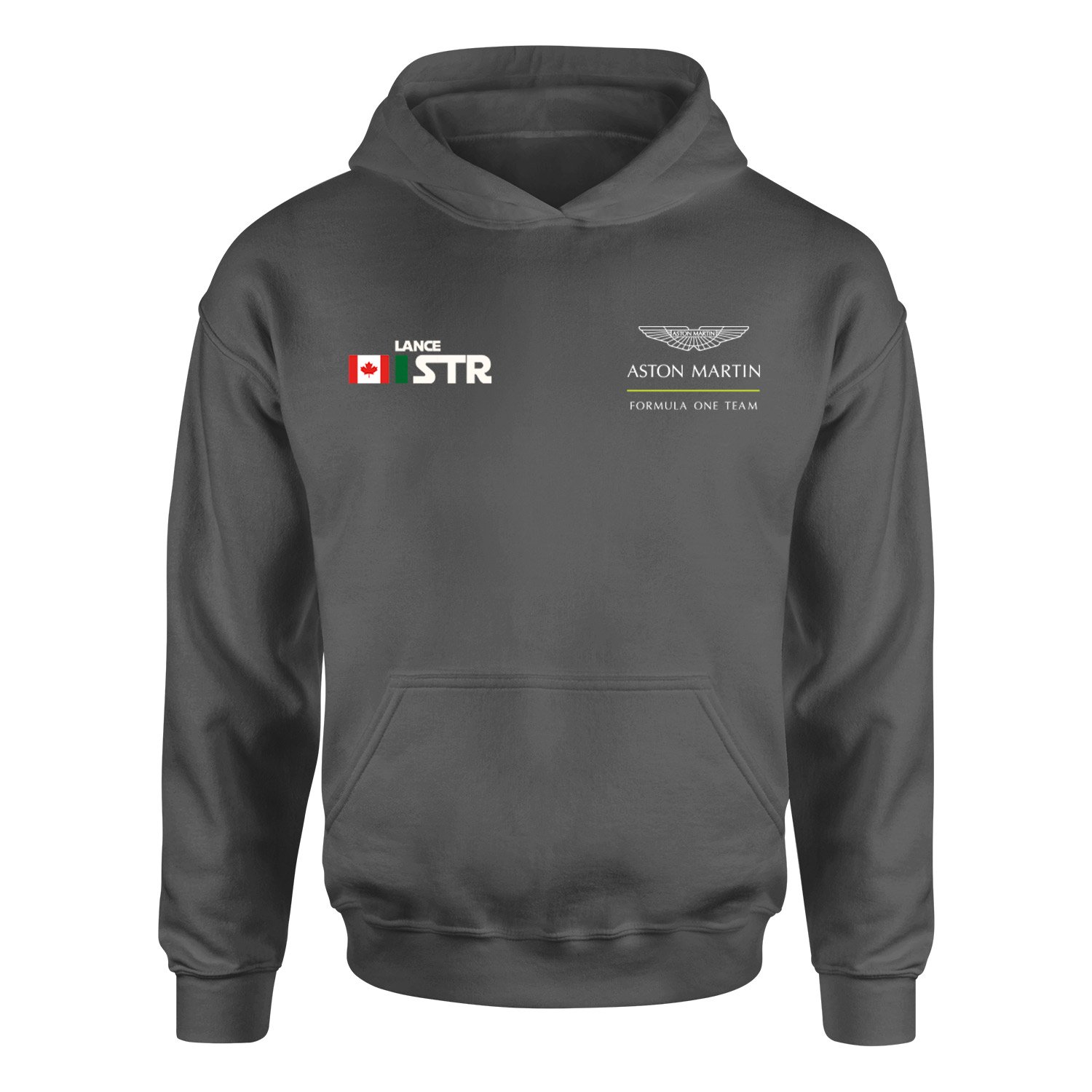 Lance Stroll Name Tag Aston Martin Hoodie XXL - Füme