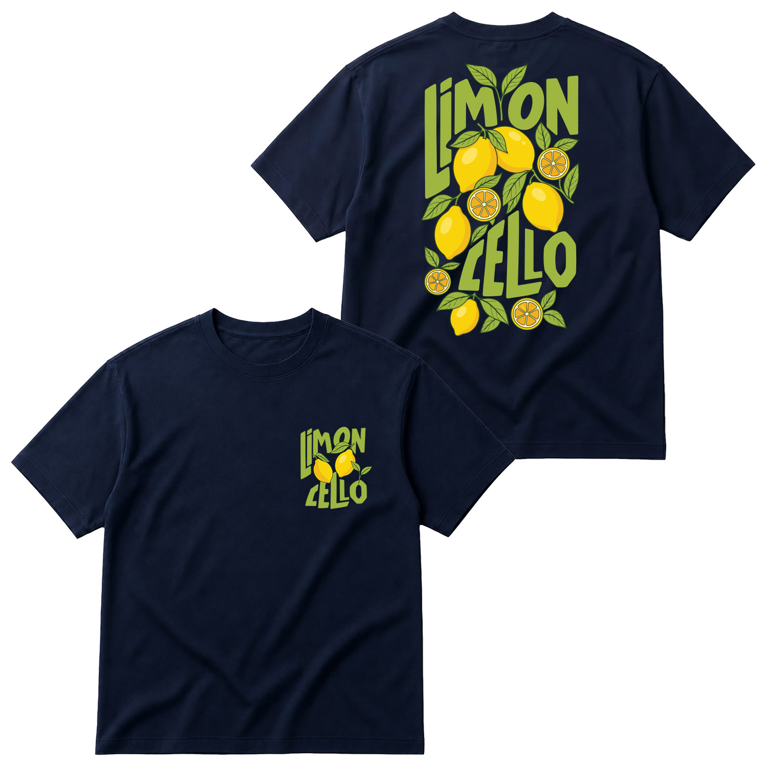 Limoncello Oversize Tişört L - İndigo Mavisi
