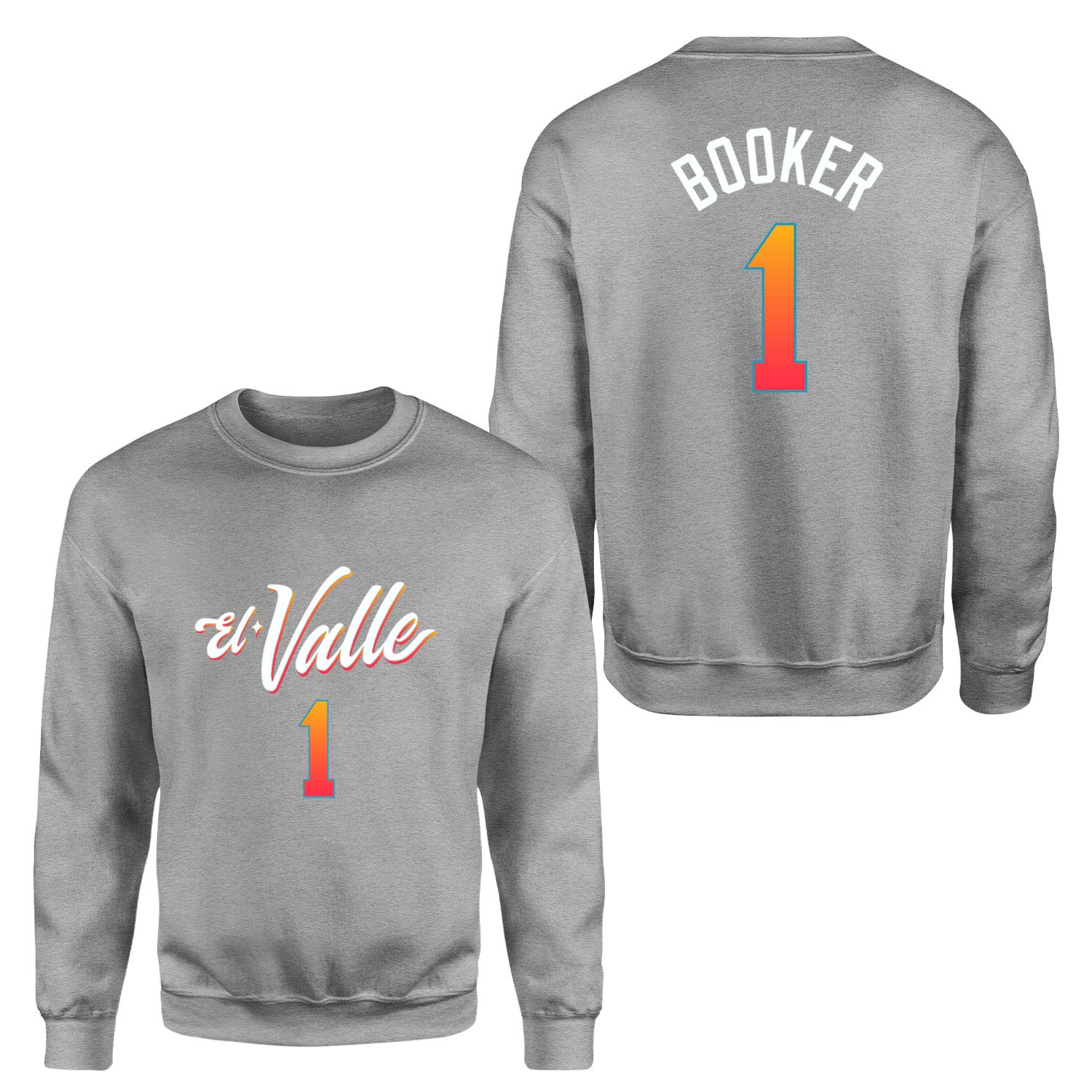 Devin Booker Phoenix Forma Sweatshirt S - Gri