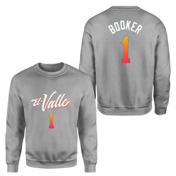 Devin Booker Phoenix Forma Sweatshirt S - Gri