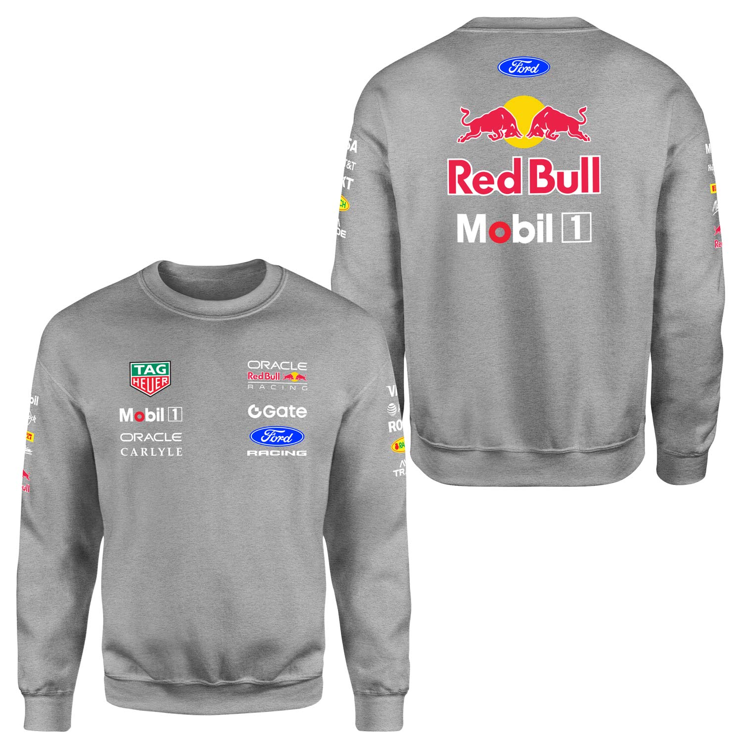 Oracle Red Bull Racing 2026 Teamline Sweatshirt L - Gri