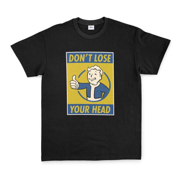 Don’t Lose Your Head | Fallout Tişört XXL - Siyah