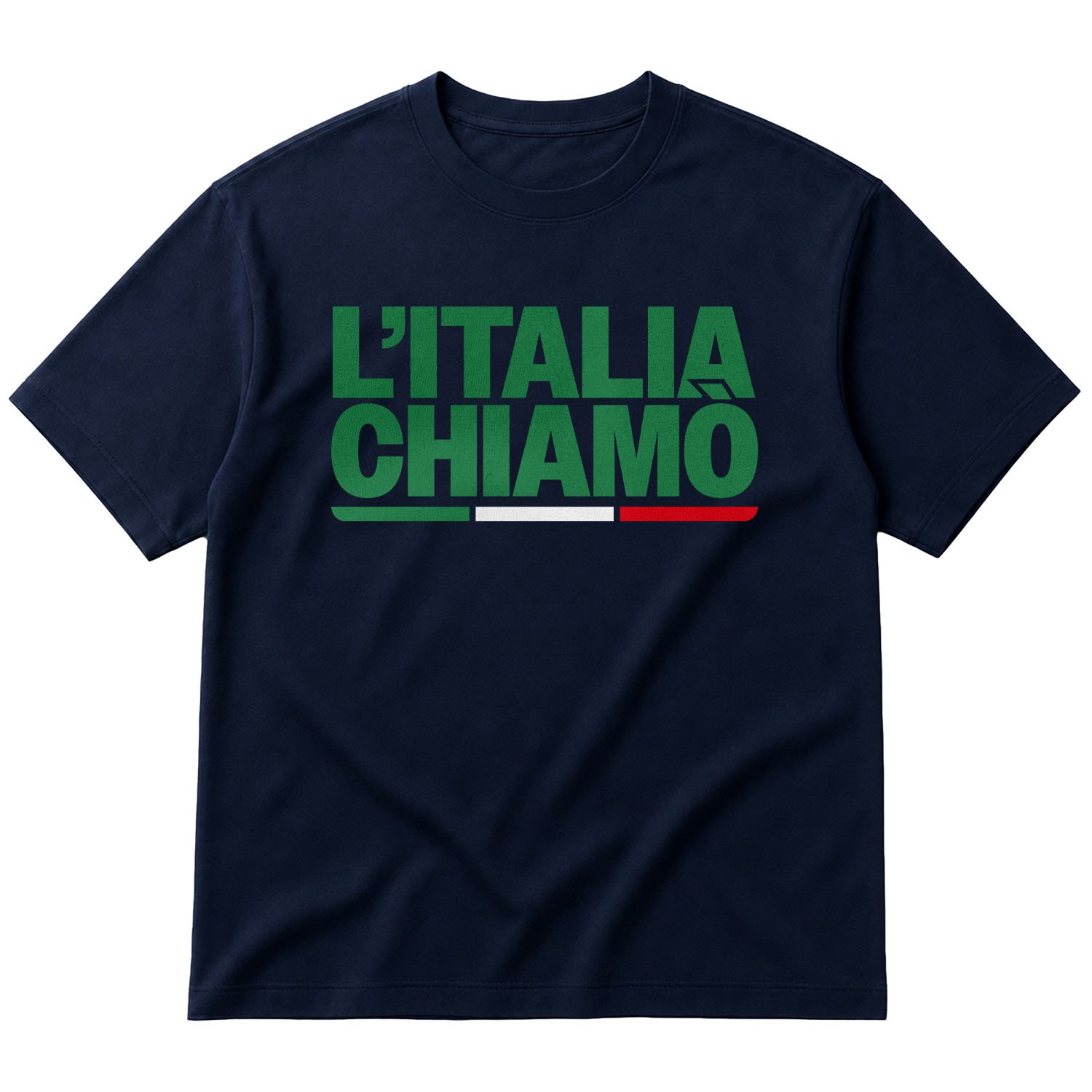 L’Italia Chiamo Oversize Tişört L - İndigo Mavisi