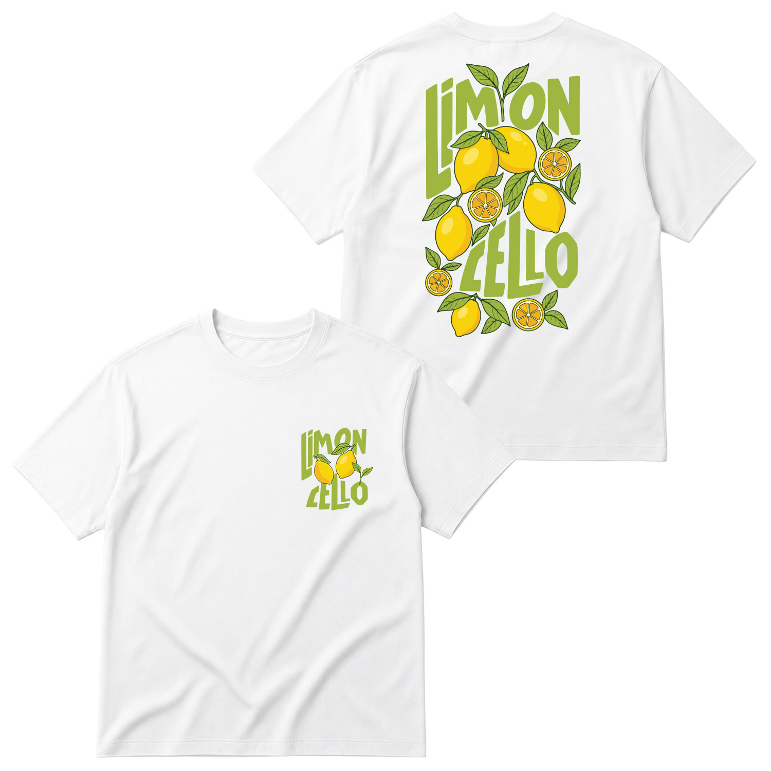 Limoncello Oversize Tişört S - Beyaz