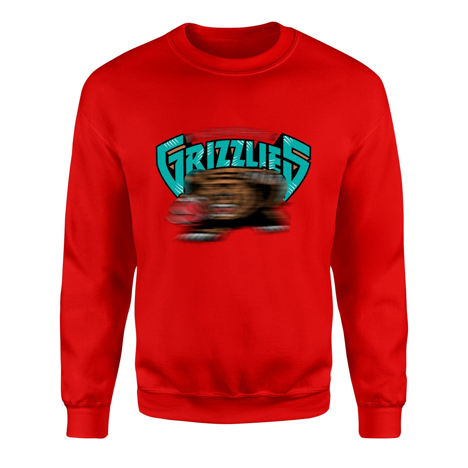 GRIZZLIES Retro Sweatshirt XXL - Kırmızı