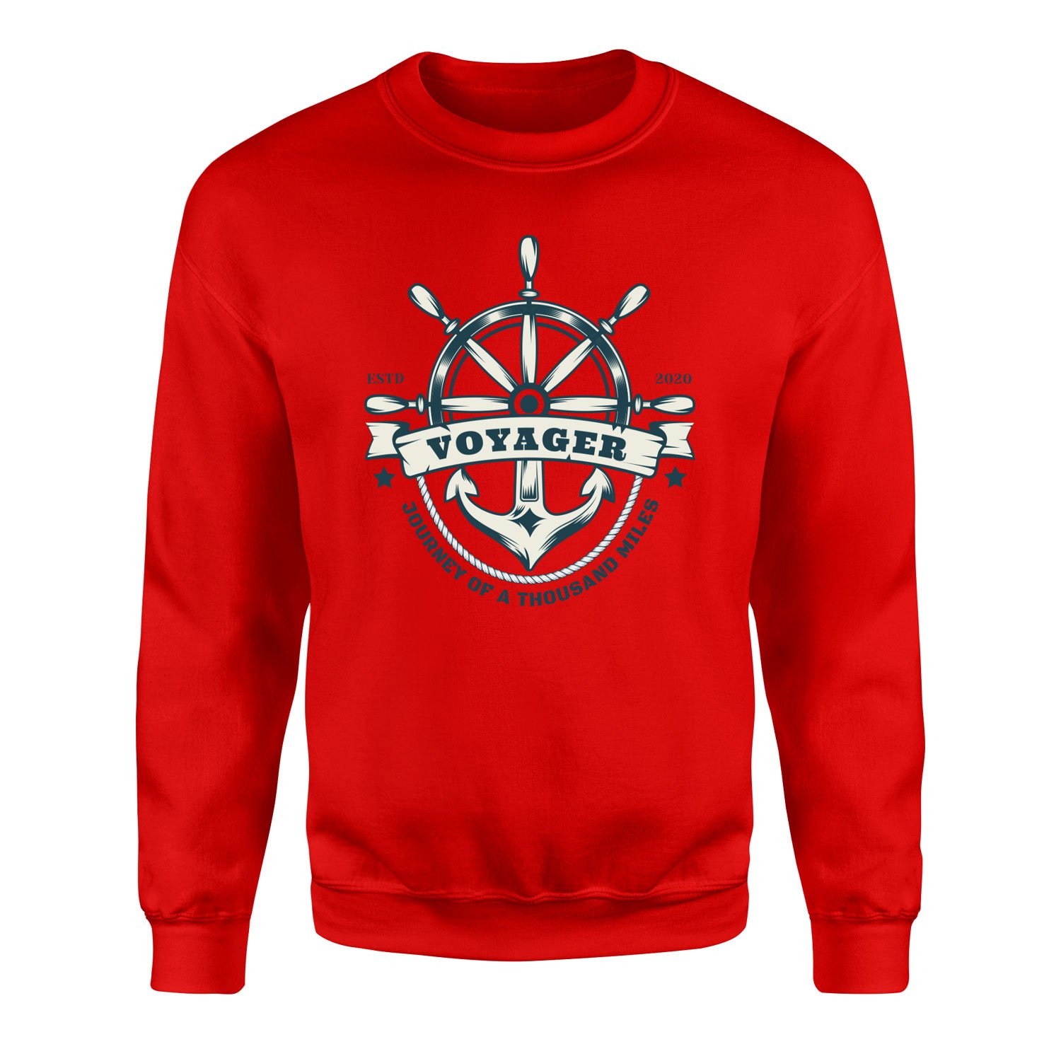 Voyager Denizci Sweatshirt XL - Kırmızı