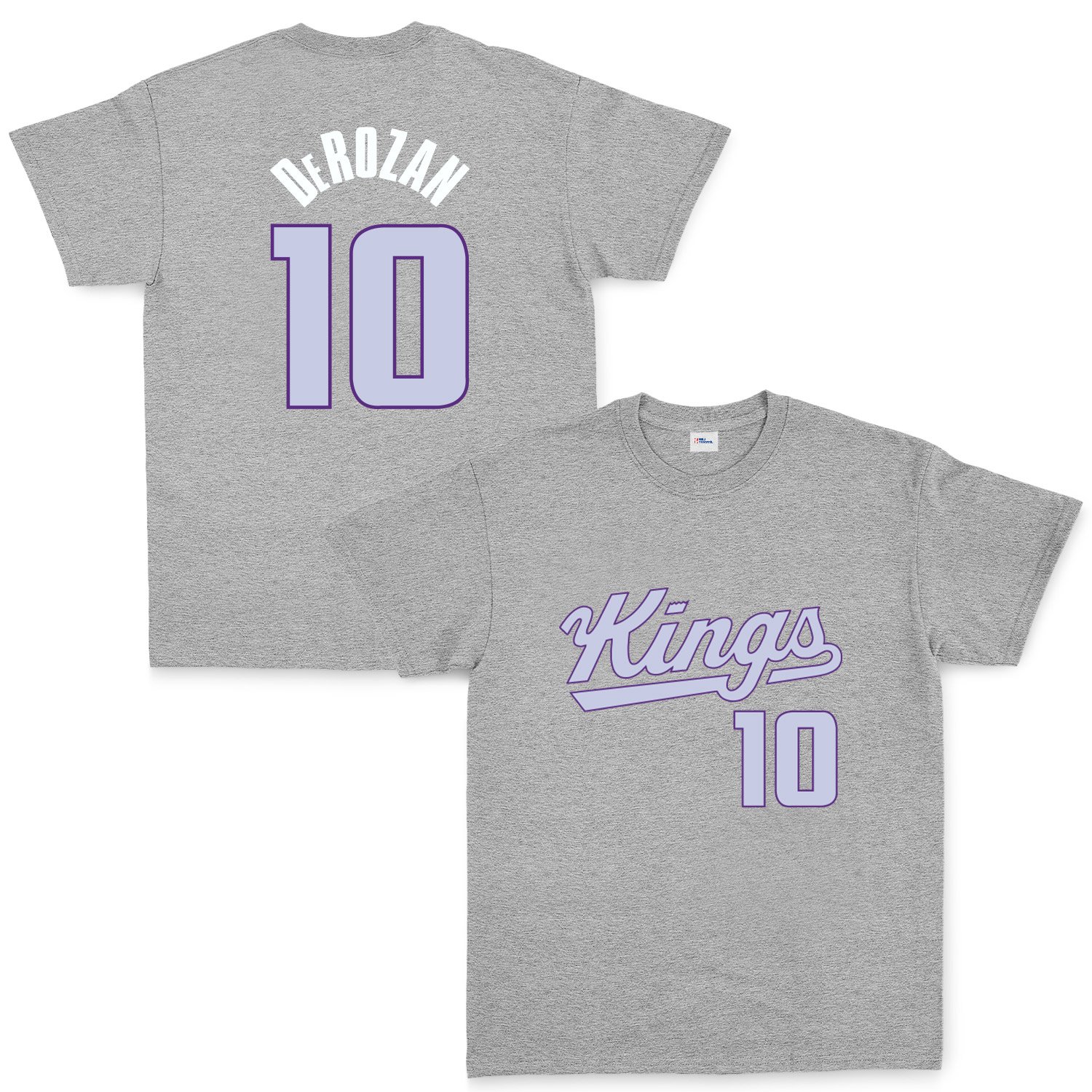 DeMar DeRozan 10 Kings Forma Tişört L - Gri