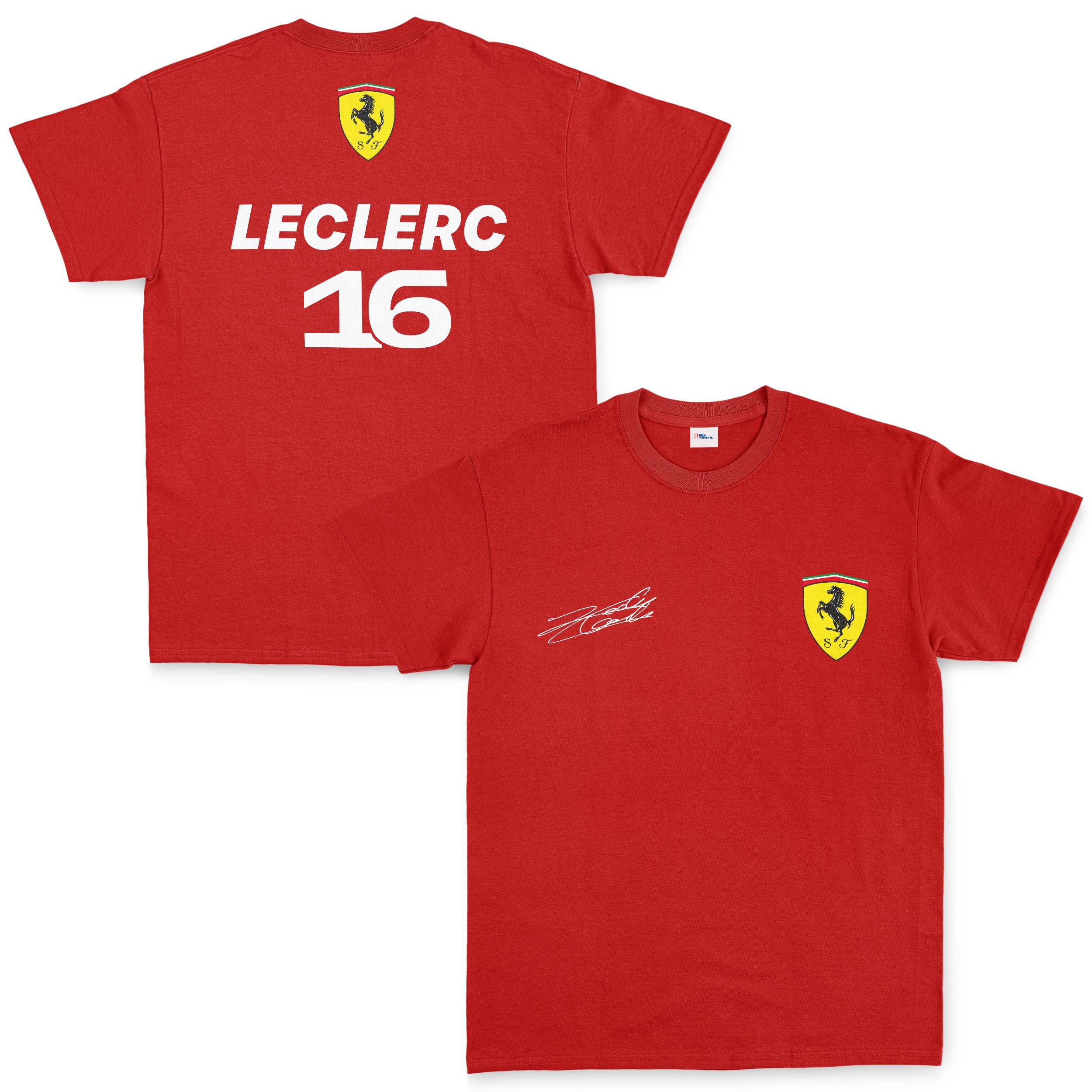 Charles Leclerc Basic SF Tişört XL - Kırmızı