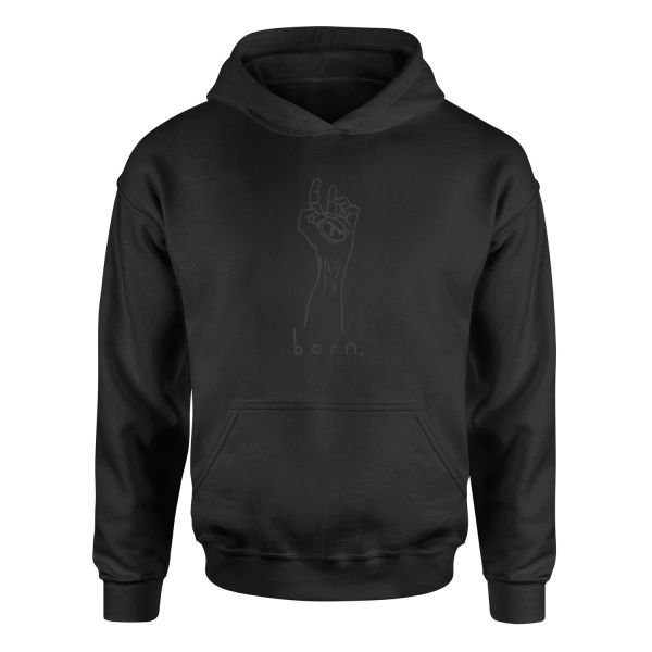 born. Hoodie XXL - Siyah