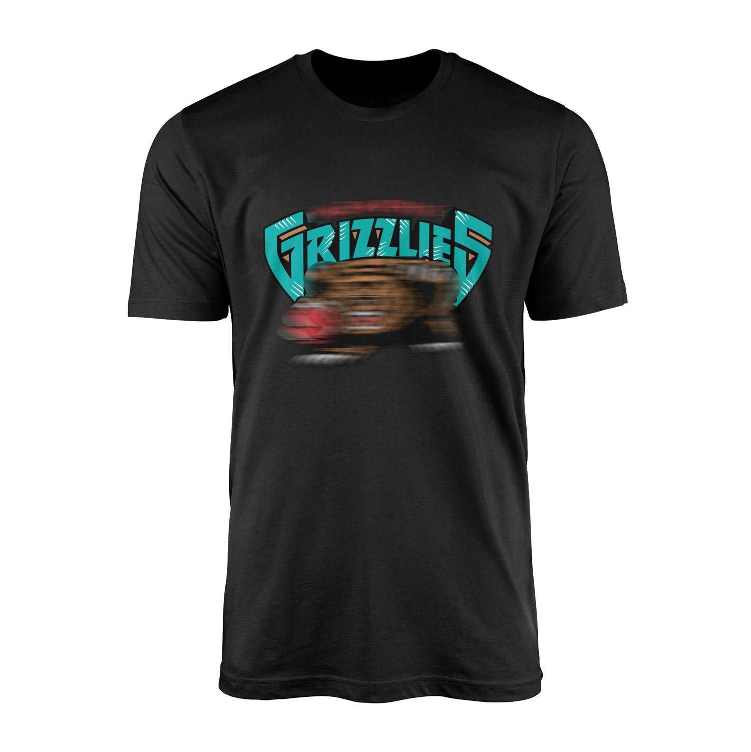 GRIZZLIES Retro Tişört M - Siyah