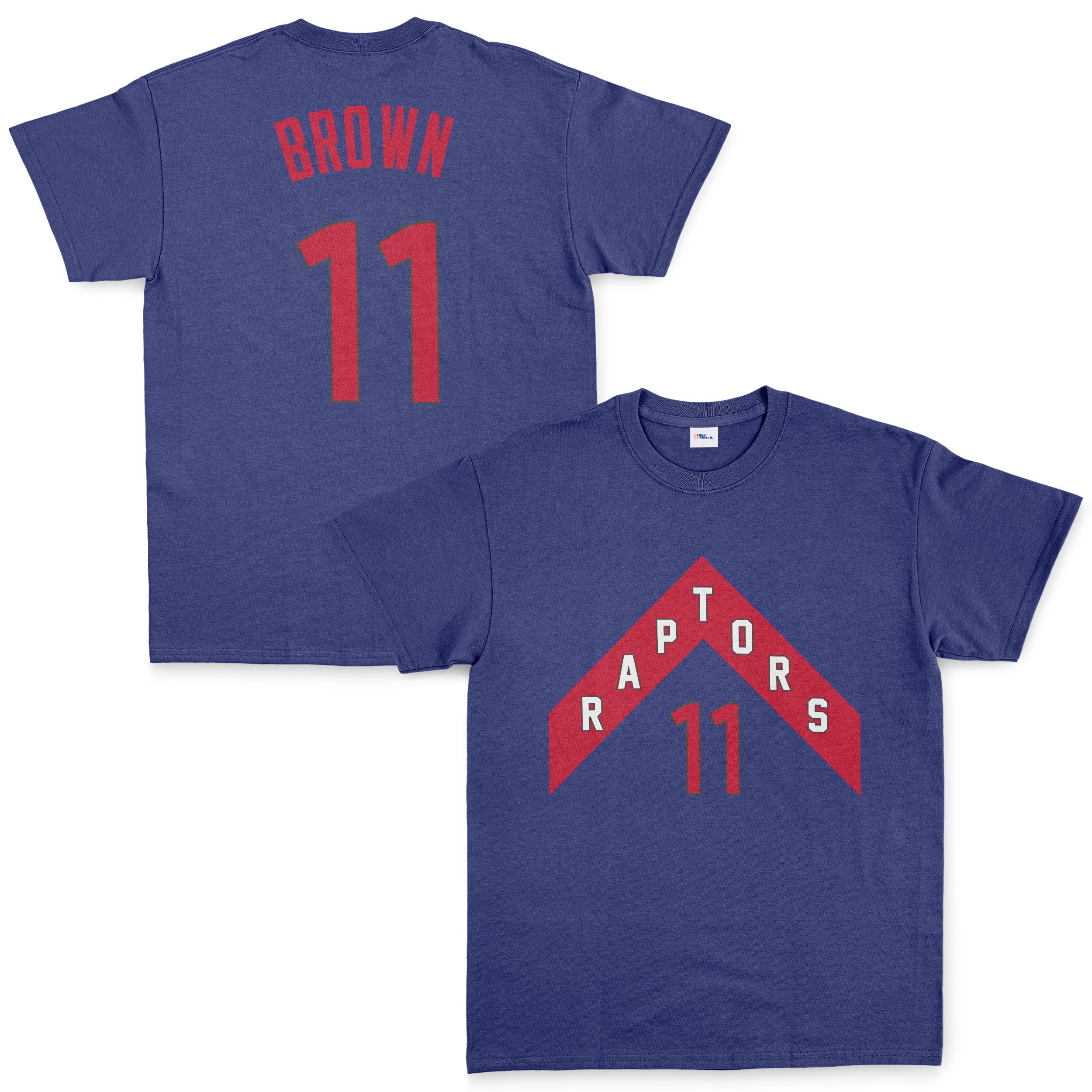 Bruce Brown 11 Raptors Jersey Tişört XL - İndigo Mavisi