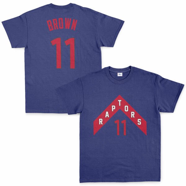 Bruce Brown 11 Raptors Jersey Tişört XL - İndigo Mavisi