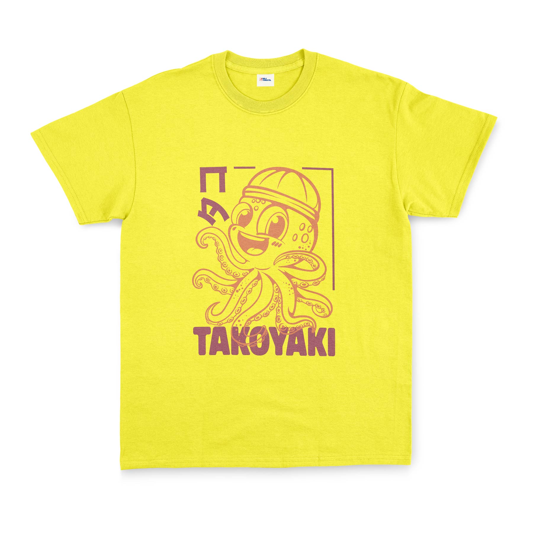 Takoyaki Tişört XL - Sarı