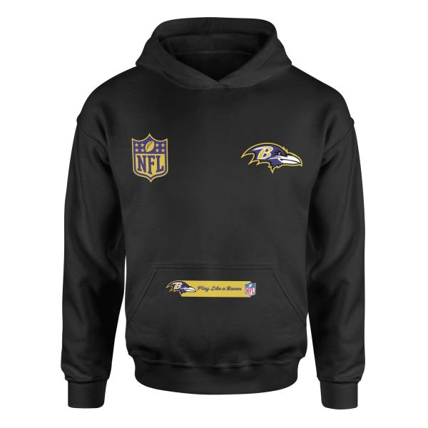 Play Like a Raven Baltimore Ravens MVP Hoodie L - Siyah