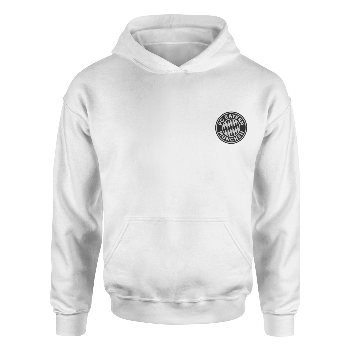 Bayern Münih Rekordmeister Muted Black Hoodie XXL - Beyaz