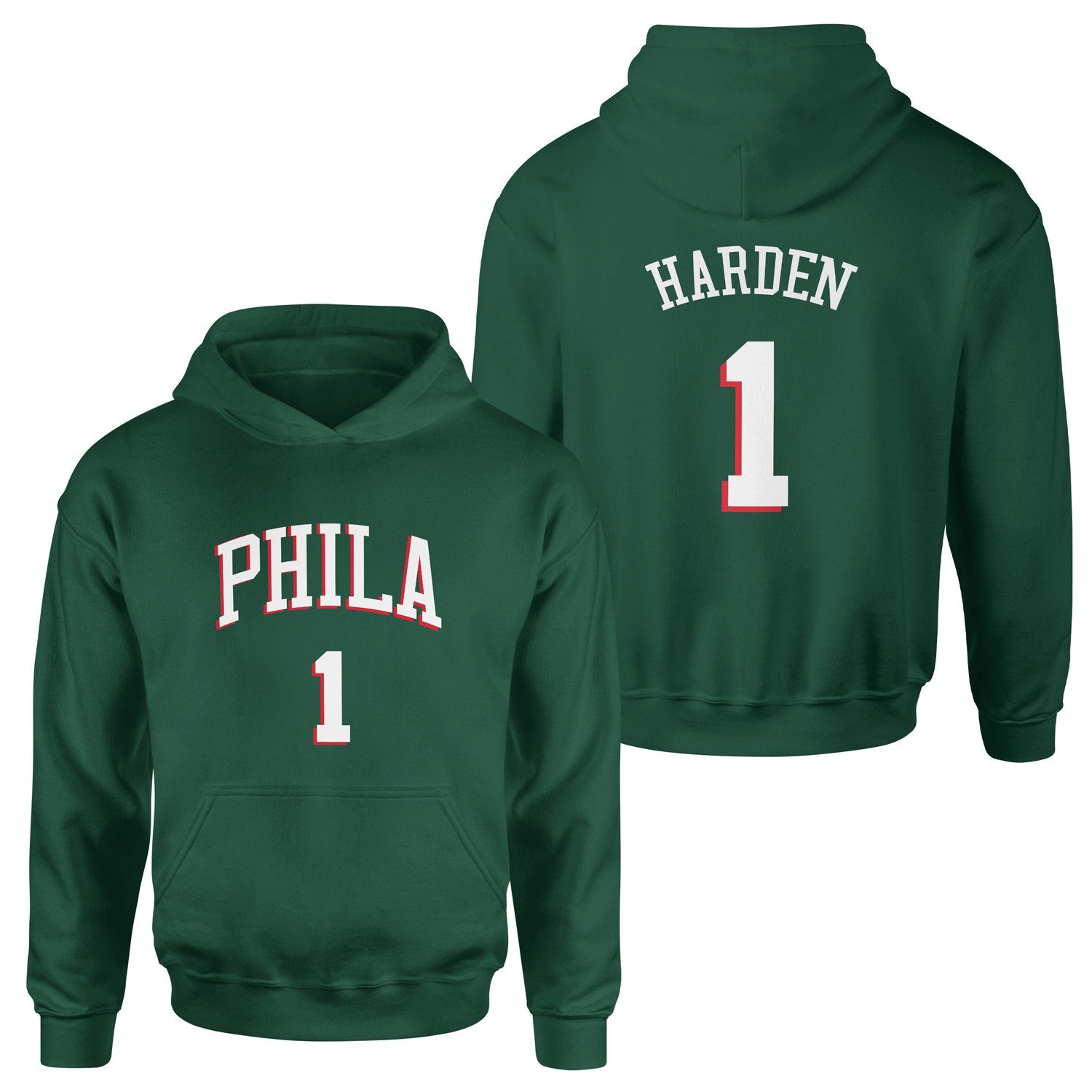 James Harden Philadelphia Forma Hoodie S - Nefti Yeşili