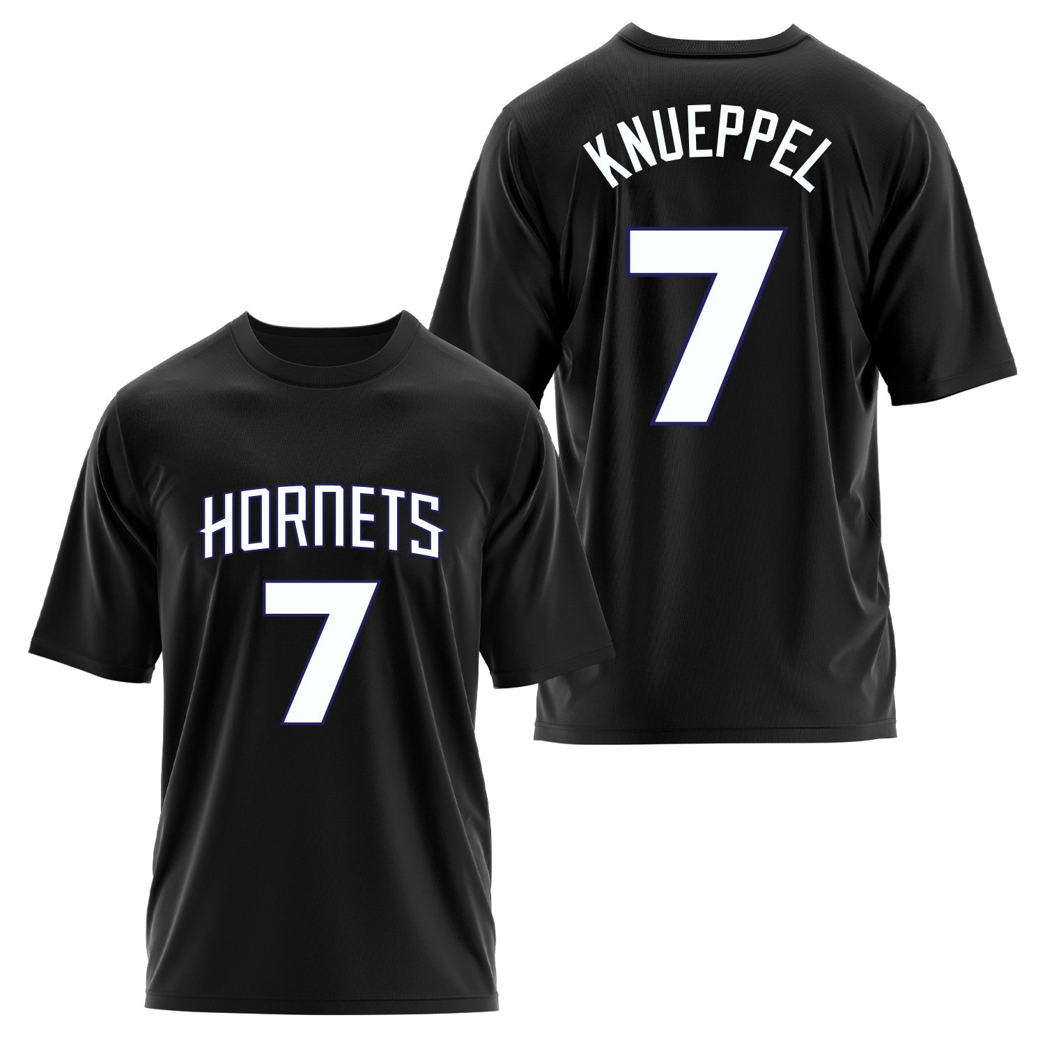 Kon Knueppel Hornets Jersey Oversize Tişört L - Siyah