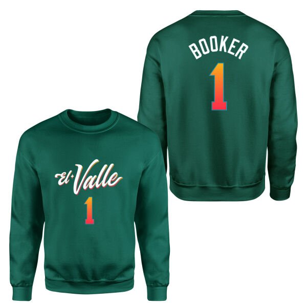Devin Booker Phoenix Forma Sweatshirt S - Nefti Yeşili