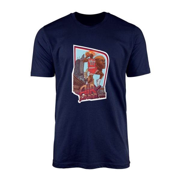 Air Jordan Print Tişört S - İndigo Mavisi
