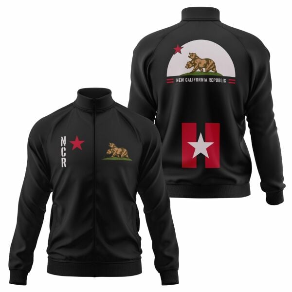 New California Republic NCR Star Edition Fermuarlı Sweatshirt L - Siyah
