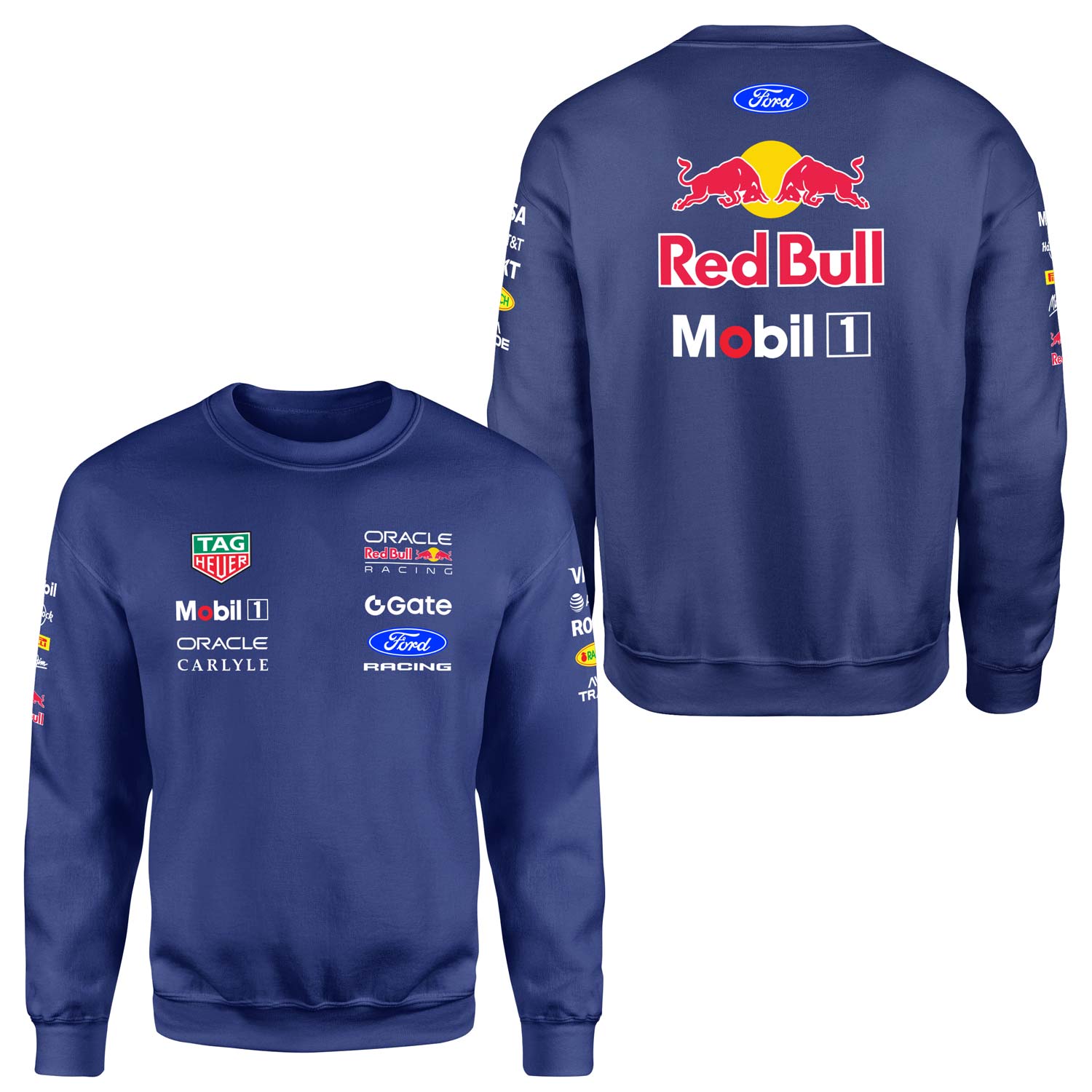 Oracle Red Bull Racing 2026 Teamline Sweatshirt XL - İndigo Mavisi
