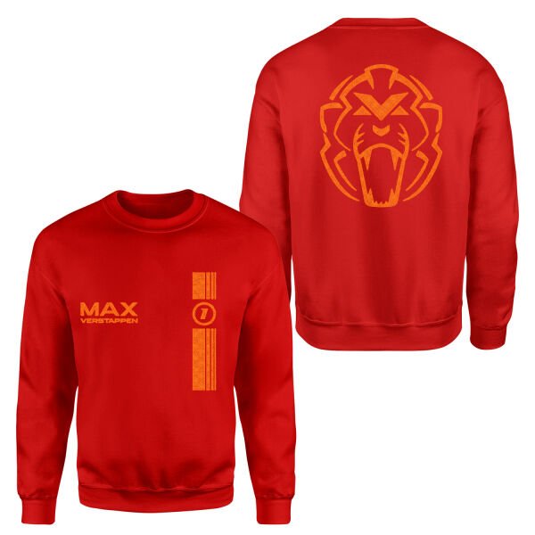 Max Verstappen Stamp Edition Sweatshirt M - Kırmızı