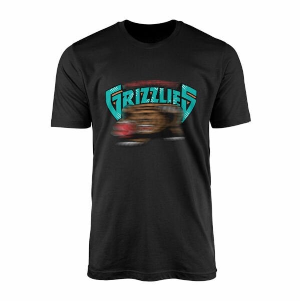 GRIZZLIES Retro Tişört XXL - Siyah