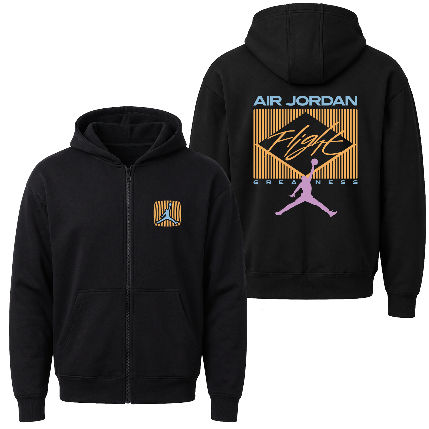 Flight Jordan Pastel Fermuarlı Kapüşonlu Sweatshirt