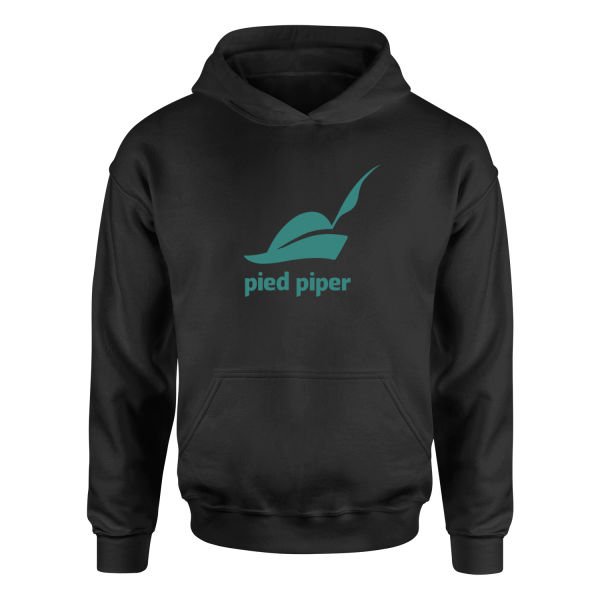 Pied Piper | Silicon Valley Hoodie M - Siyah