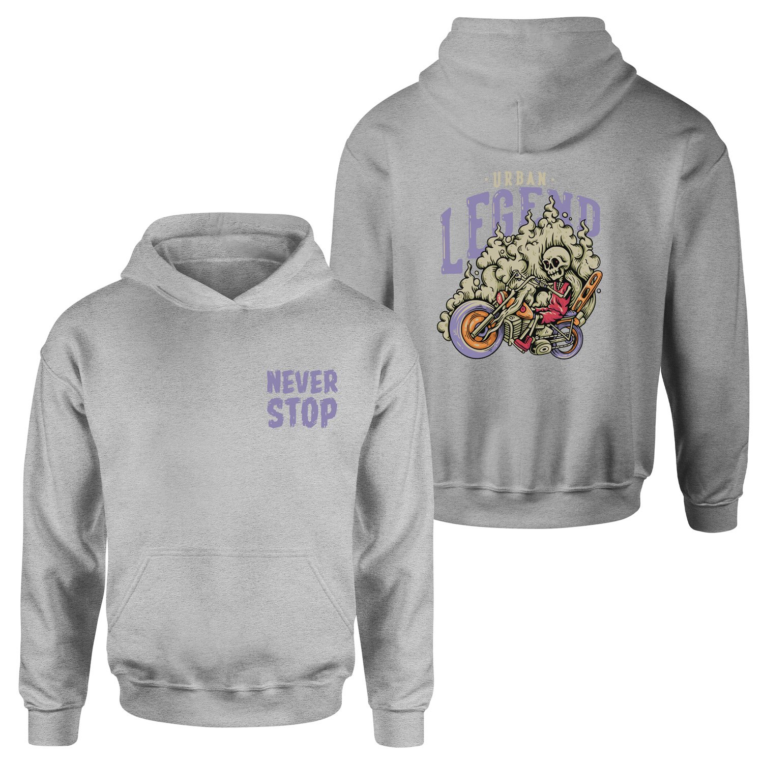 Urban Legend Hoodie XXL - Gri