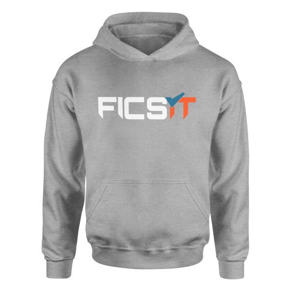 FICSIT Inc. | Satisfactory Hoodie L - Gri