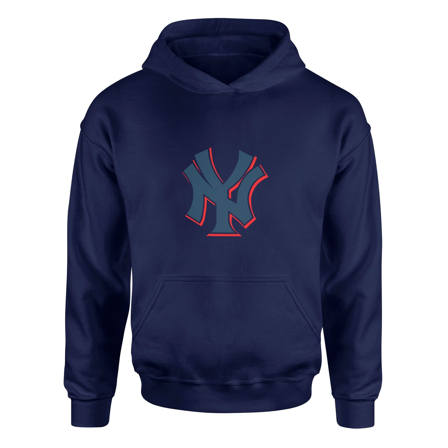 NY Yankees C Hoodie L - İndigo Mavisi