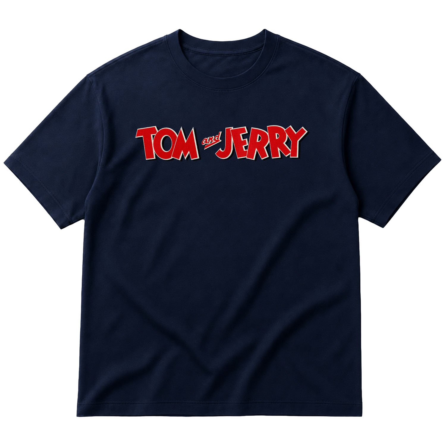 Tom and Jerry Oversize Tişört XL - İndigo Mavisi