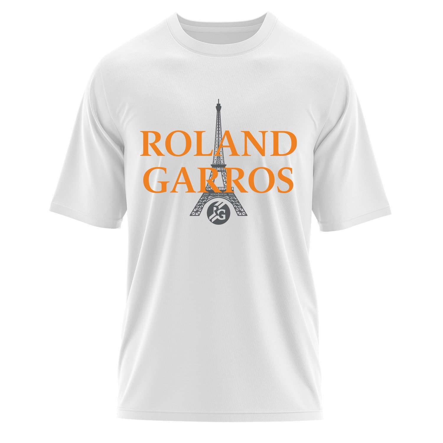 Roland Garros 2026 Casual Oversize Tişört L - Beyaz