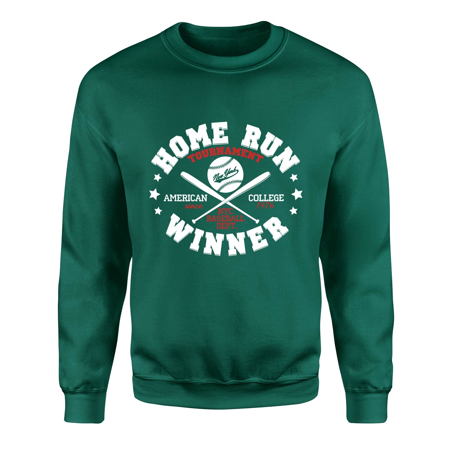 Home Run Winner Sweatshirt XXL - Nefti Yeşili