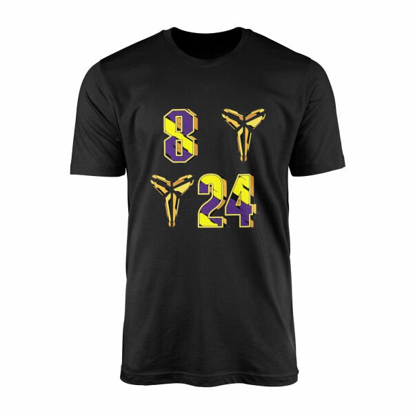 8-24 Kobe Bryant Tişört M - Siyah
