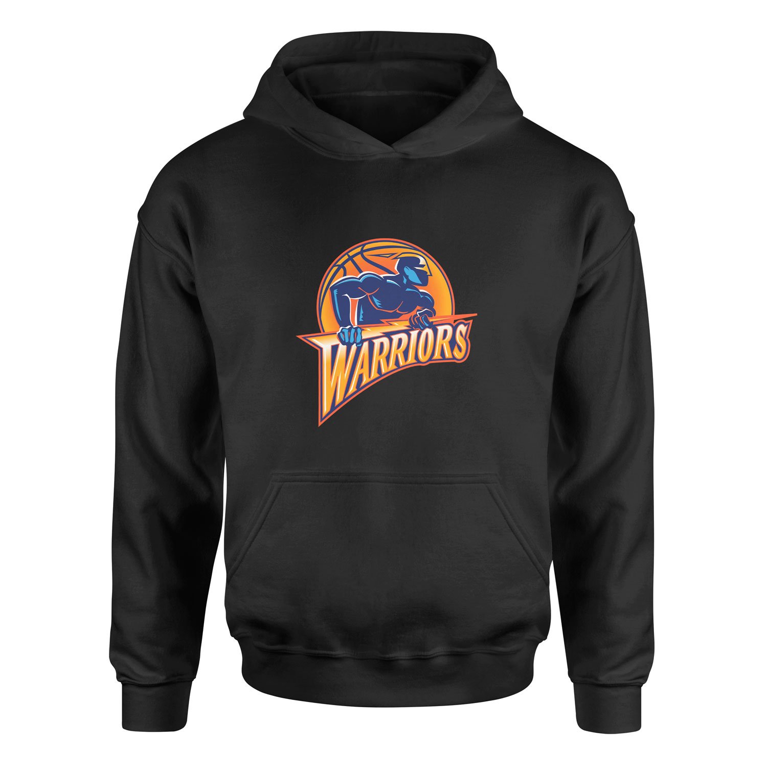 Warriors Retro Hoodie M - Siyah