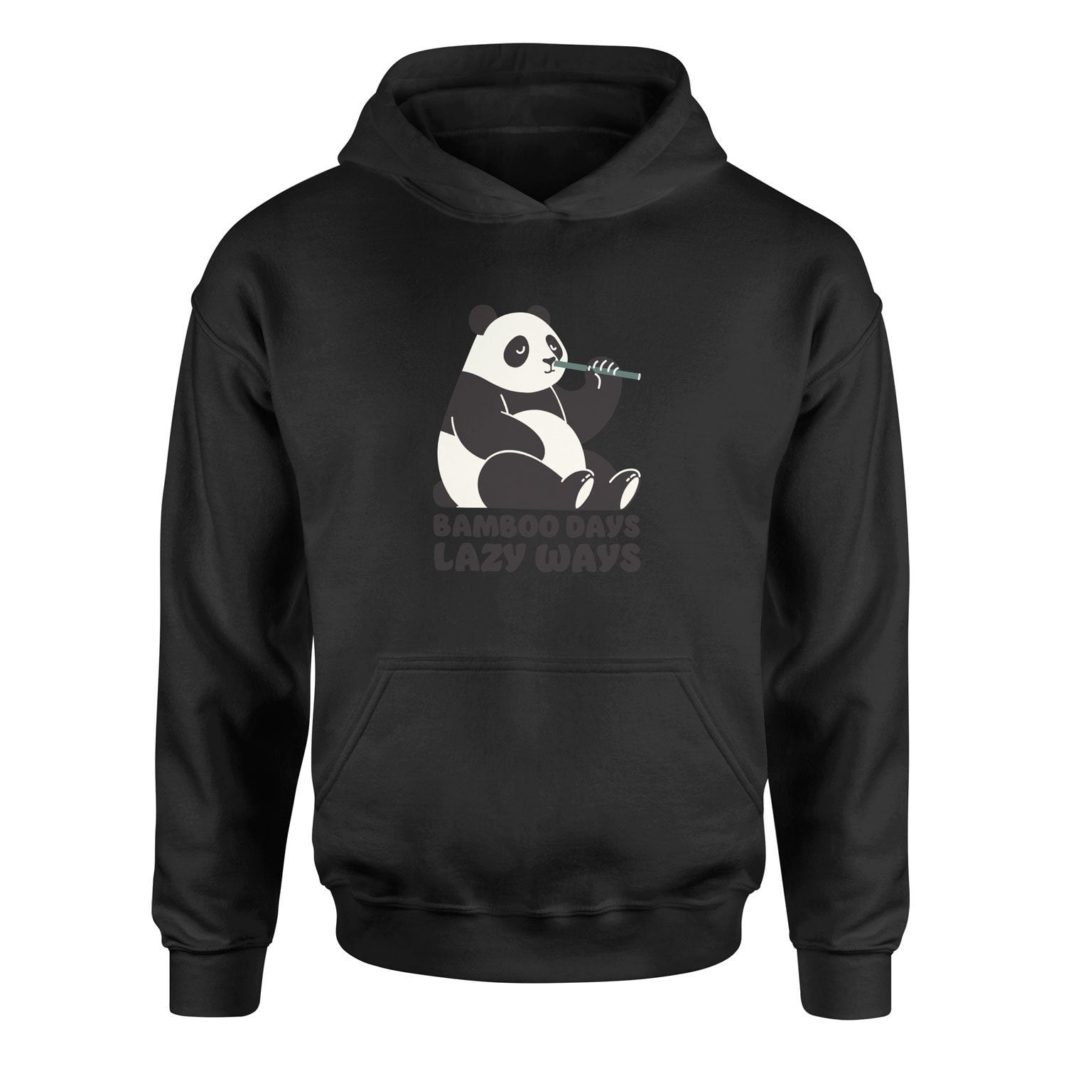 Bamboo Days Lazy Ways Hoodie M - Siyah