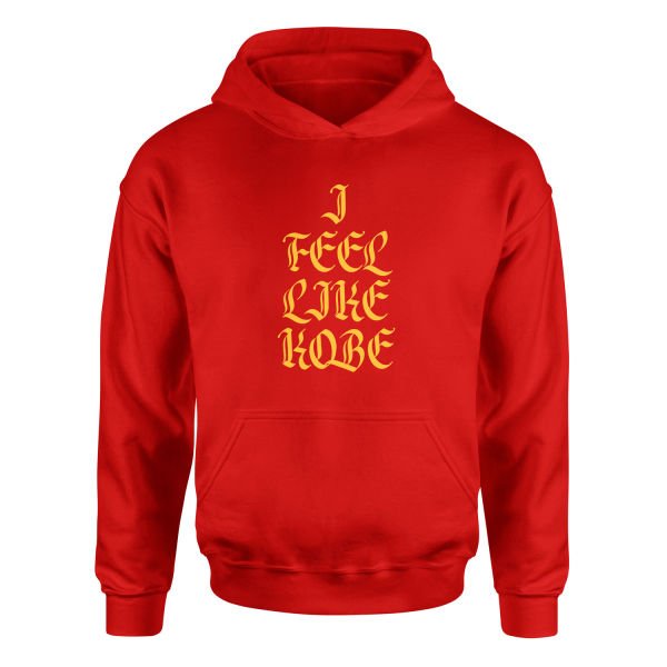 I FEEL LIKE KOBE Hoodie S - Kırmızı
